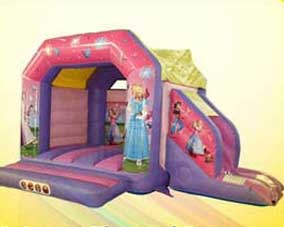 Princess Themed Bouncy Castle with Side Slide